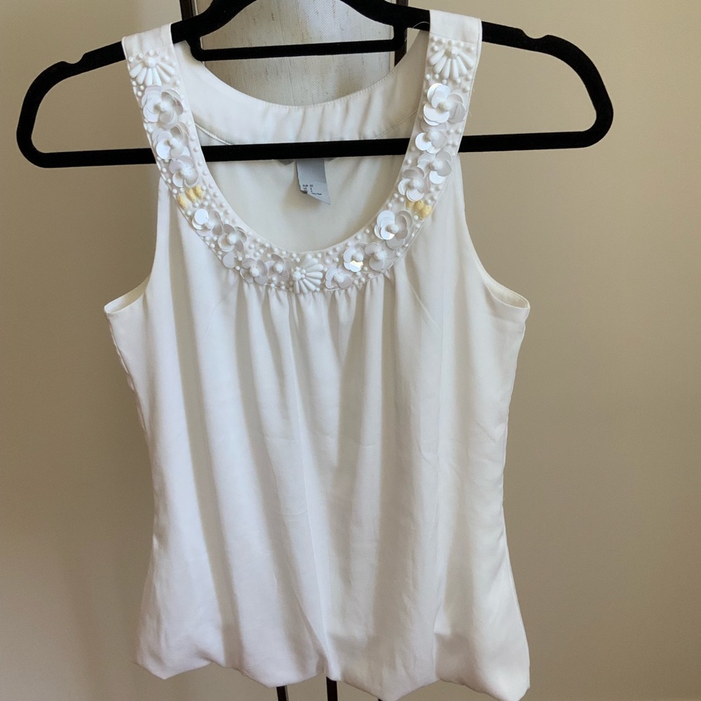 H&M Beaded Tank US Size 2